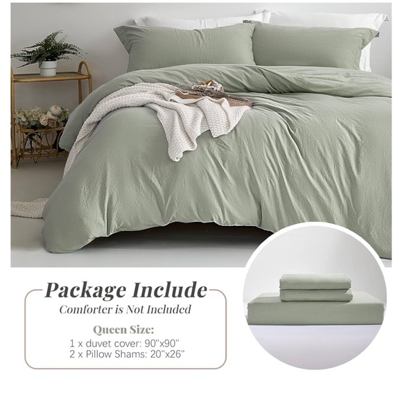 MILDLY Super Soft Duvet Cover - 3 piece full size - Picture 5 of 6